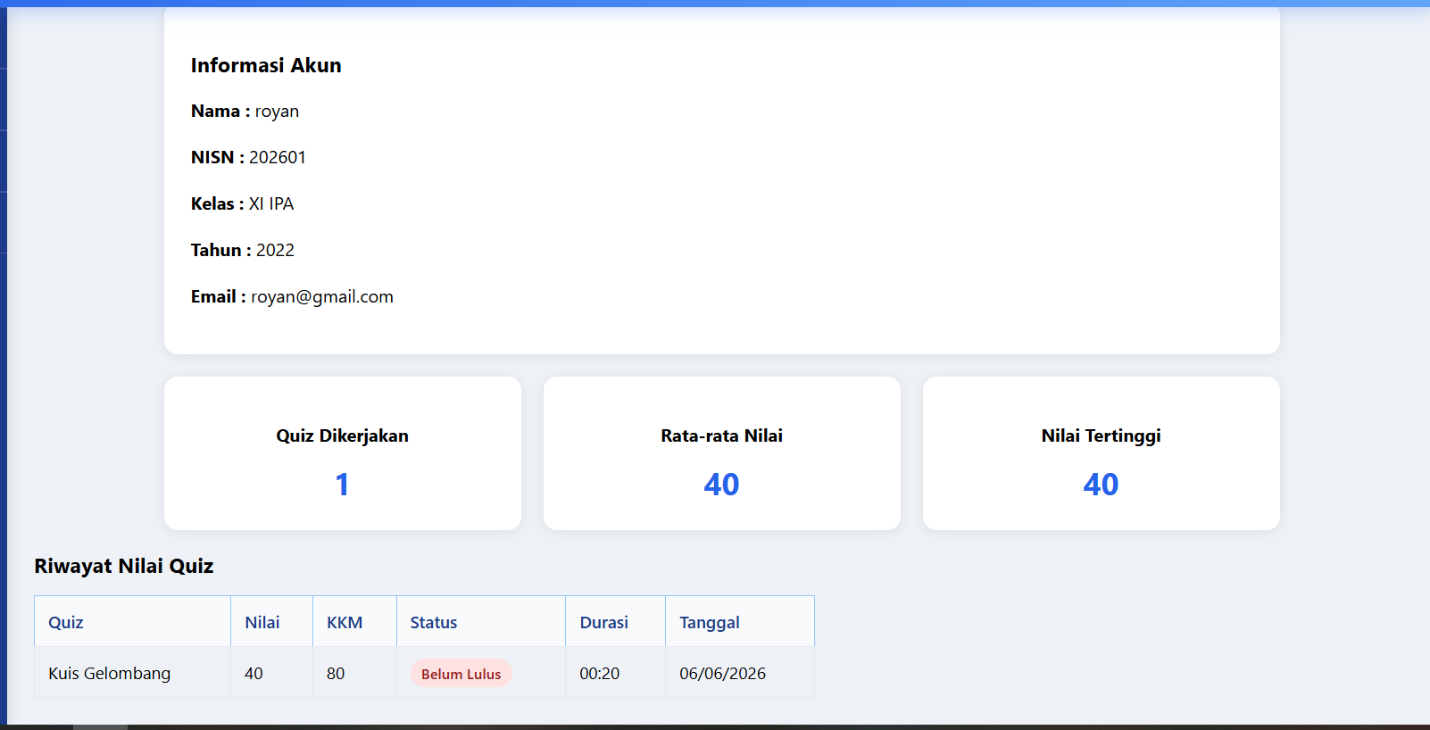 Halaman profil