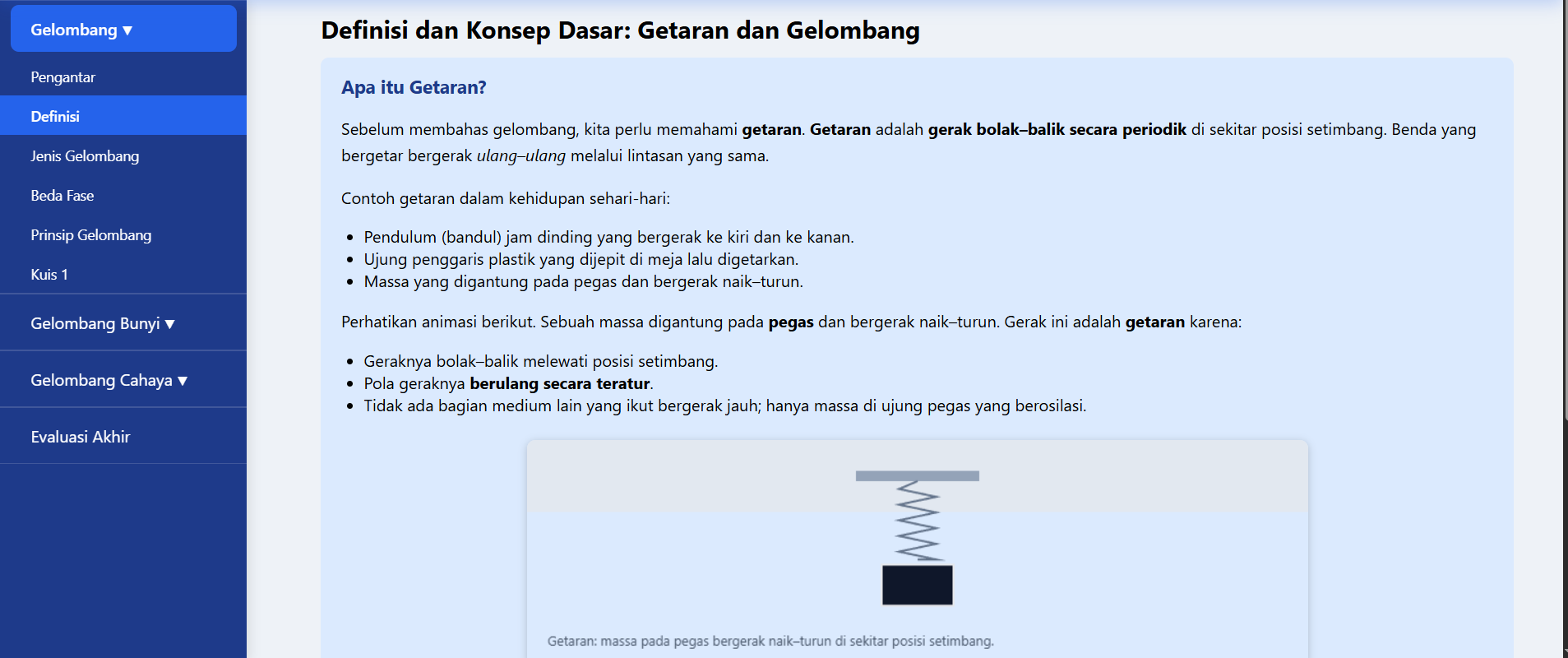 Halaman Materi