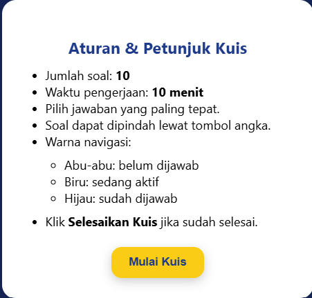 Petunjuk Kuis